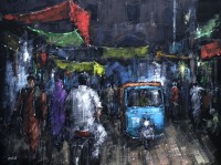 Zahid Saleem, 18 x 24 Inch, Acrylic on Canvas, Figurative Painting, AC-ZS-068